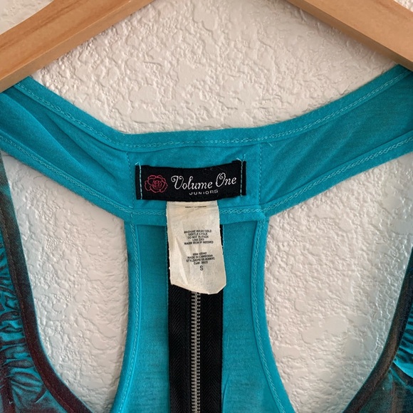 Volume One | Y2K tank top racer back top blouse size small - Picture 4 of 5